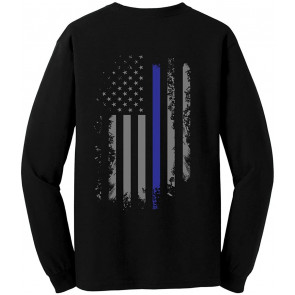 Back The Blue/USA Flag Police Lives Matter T-Shirt