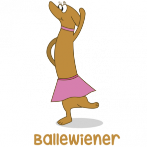 Ballewiener  Dachshund  Wiener Dog  Wiener  Weenie Dog  Weenie Tshirt