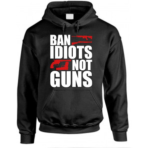 BAN Idiots NOT Guns - 2nd Amendment Gun T-Shirt