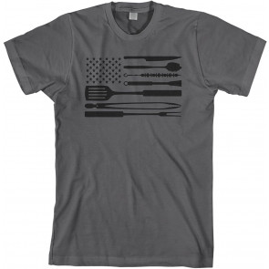 Barbecue Tools American Flag T-Shirt