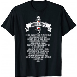 Barber's Prayer Barbershop Religious Hairstylist Barber T-Shirt