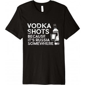 Bartender Russian Vodka Alcohol Moscow Mule Day Drinking T-Shirt