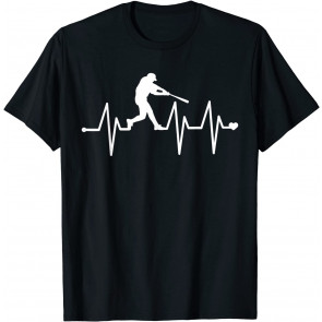 Baseball Heartbeat Pulse  T-Shirt
