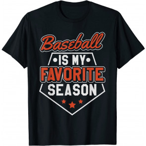 Baseball Is My Favorite Season Womens Baseball Love T-Shirt