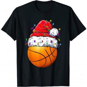 Basketball Santa Christmas Pajamas Sport Boys Men T-Shirt
