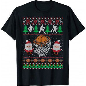 Basketball Ugly Christmas T-Shirt