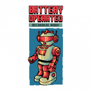 Battery Operate Mechanical Robot Retro Toy Tshirt