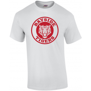 Bayside Tigers Womens Kelly Kapowski Off The Shoulder Wide Cut Neck Top T-Shirt