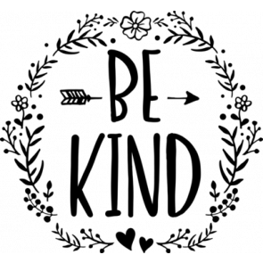 Be Kind   Arrow And Floral Frame T-Shirt