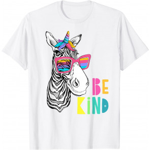 Be Kind - Choose Kindness Anti Bullying Cute Zebra Unicorn T-Shirt