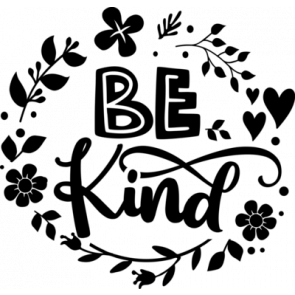 Be Kind   Floral Frame T-Shirt