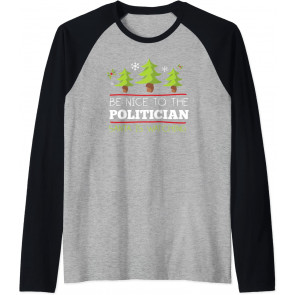 Be Nice To Politician Santa Watching Christmas Occupation T-Shirt