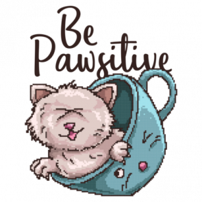 Be Pawsitive Cute Cats Tshirt