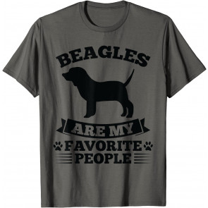 Beagles Are My Favorite People Dog T-Shirt