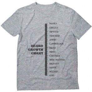 Beard Growth Chart Gift For Bearded T-Shirt