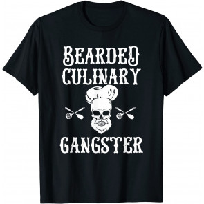 Bearded Culinary Gangster Vintage Cooking Guru T-Shirt