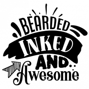 Bearded Inked And Awesome 01 T-Shirt
