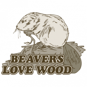 Beavers Love Wood Tshirt