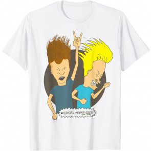 Beavis And Butt-Head Rock On Faded Portrait T-Shirt