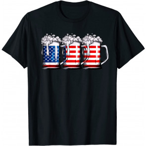 Beer American Flag T-Shirt
