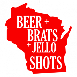 Beer Brats Jello Shots  Wisconsin Tshirt