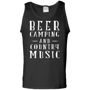 Beer Camping Country Music - Alcohol Party T-Shirt