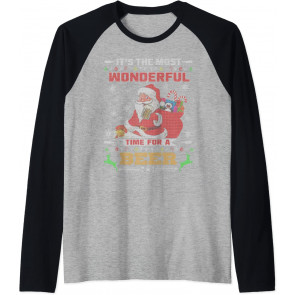 Beer Drinking Santa Gear For Adults T-Shirt