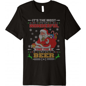 Beer Drinking Santa Gear For Adults T-Shirt