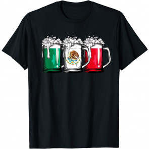 Beer Mexican Flag T-Shirt