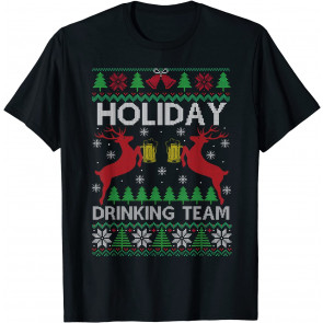 Beer Ugly Christmas  Holiday Drinking Team  T-Shirt