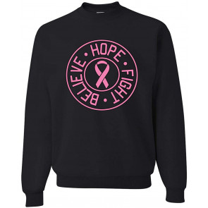 Believe Hope Fight Breast Cancer Awareness T-Shirt