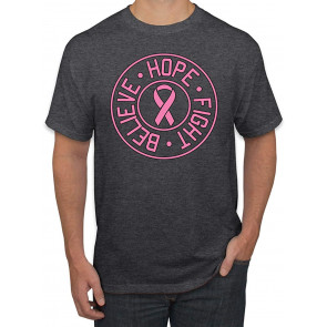Believe Hope Fight Breast Cancer Awareness T-Shirt