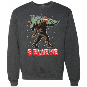 Believe Sanata Sasquatch Bigfoot Christmas Christmas T-Shirt