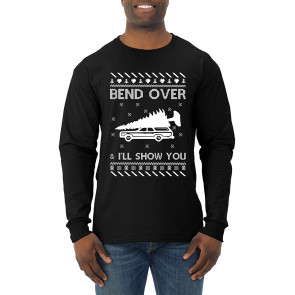 Bend Over And I'll Show You Ugly Christmas  T-Shirt
