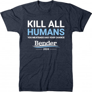 Bender Campaign Slogan Men's Regular Fit Tri-Blend T-Shirt