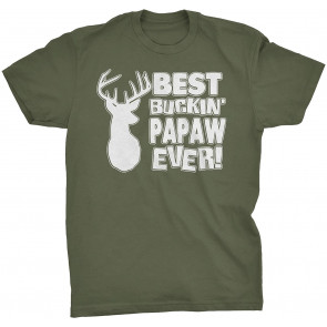 Best Buckin' Papaw Ever - Fathers Day T-Shirt
