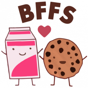 Best Friends  Cookies And Milk Funny Tshirt