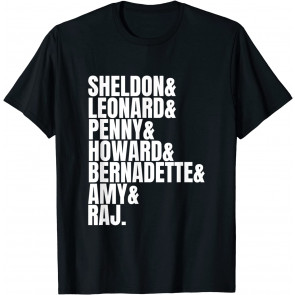 Best Friends Sheldon Leonard Penny Howard Raj TV Fan Gift T-Shirt