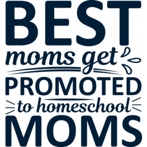Best Moms Get Promoted To Homeschool Moms T-Shirt