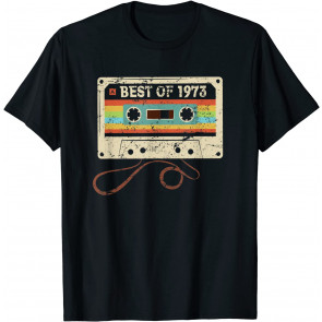 Best Of 1973 Cassette Vintage 48th Birthday Gift Men Women T-Shirt