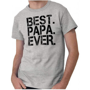Best Papa Ever Worlds Greatest Dad Mens Graphic T-Shirt