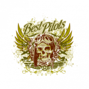 Best Pilots Skull Gothic Pilots Tshirt