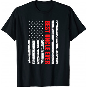 Best Uncle Ever American Flag USA For Men Patriotic Uncle T-Shirt