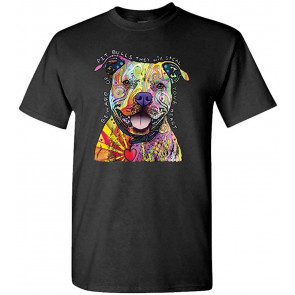 Beware Of Pit Bulls - Dog Lover Dean Russo Art - T-Shirt