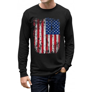 Big American Flag Vintage USA Distressed Flag - Men's T-Shirt