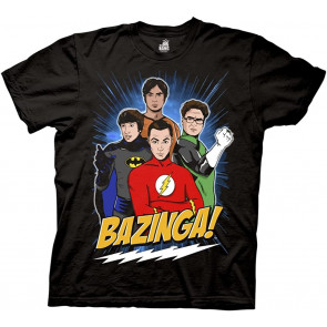 Big Bang Theory DC Superhero Group T-Shirt