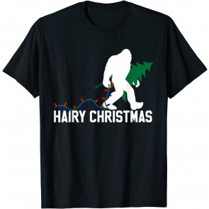 Bigfoot Hairy Christmas T-Shirt