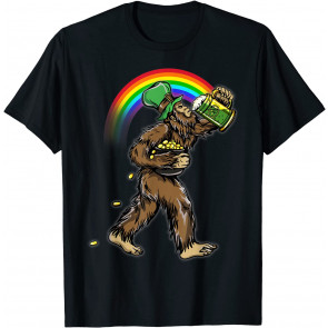 Bigfoot Leprechaun St. Patricks Day T-Shirt
