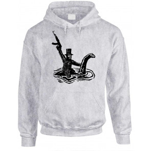 Bigfoot Riding Nessie With An AK-47 T-Shirt
