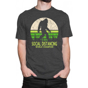 Bigfoot Social Distancing World Champion T-Shirt
